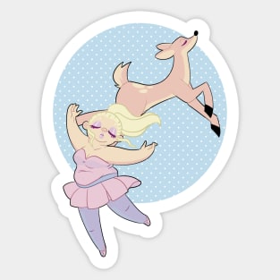 Chubby Ballerina Sticker